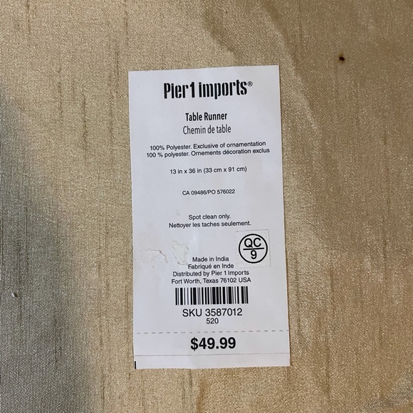 Pier 1 beaded pumpkin table runner - Picture 8 of 14